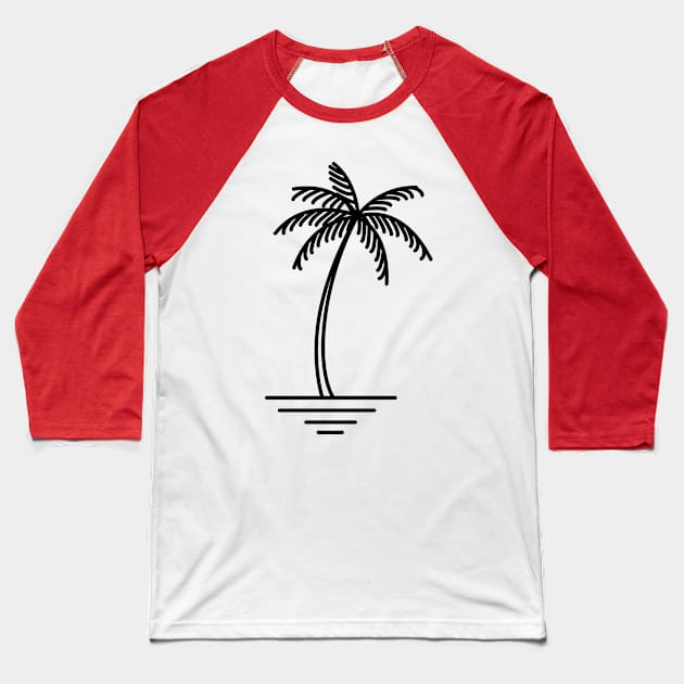 Palm tree Baseball T-Shirt by timohouse